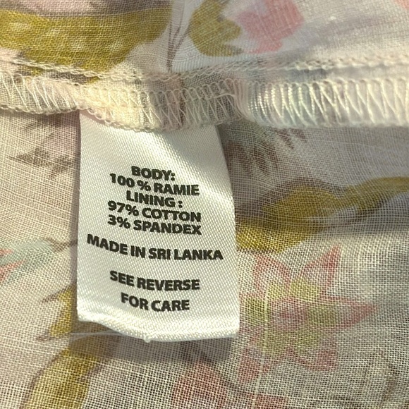 NWOT Women’s Spartina 449 Claudette Blouse Jane Jardinere Cream Size XS - Picture 12 of 12